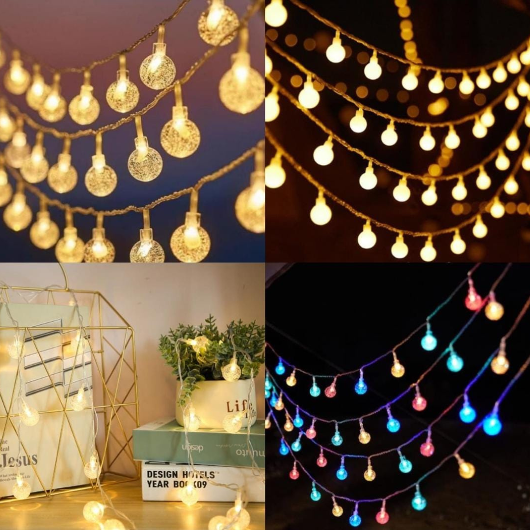 10mtrs Christmas Round LED Lights