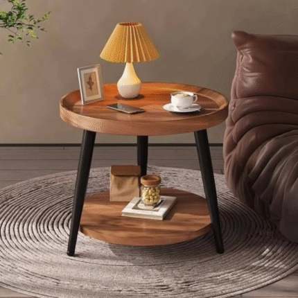 Minimalist Two Layer Coffee Side Table Stool
