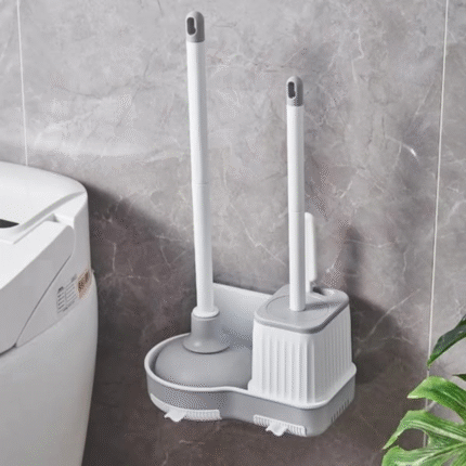 3 in 1 Toilet Brush and Plunger Set