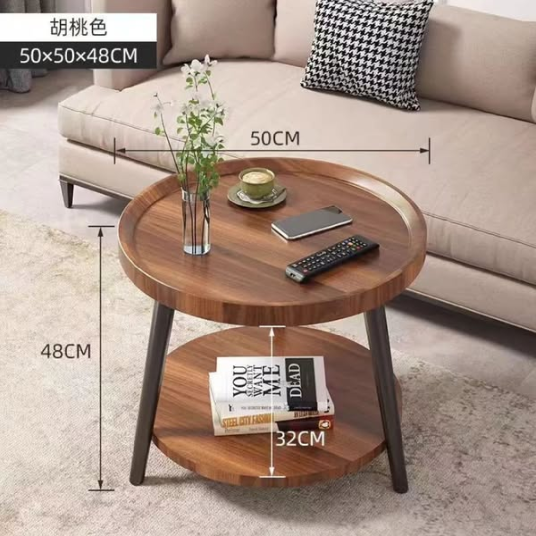 Minimalist Two Layer Coffee Side Table Stool