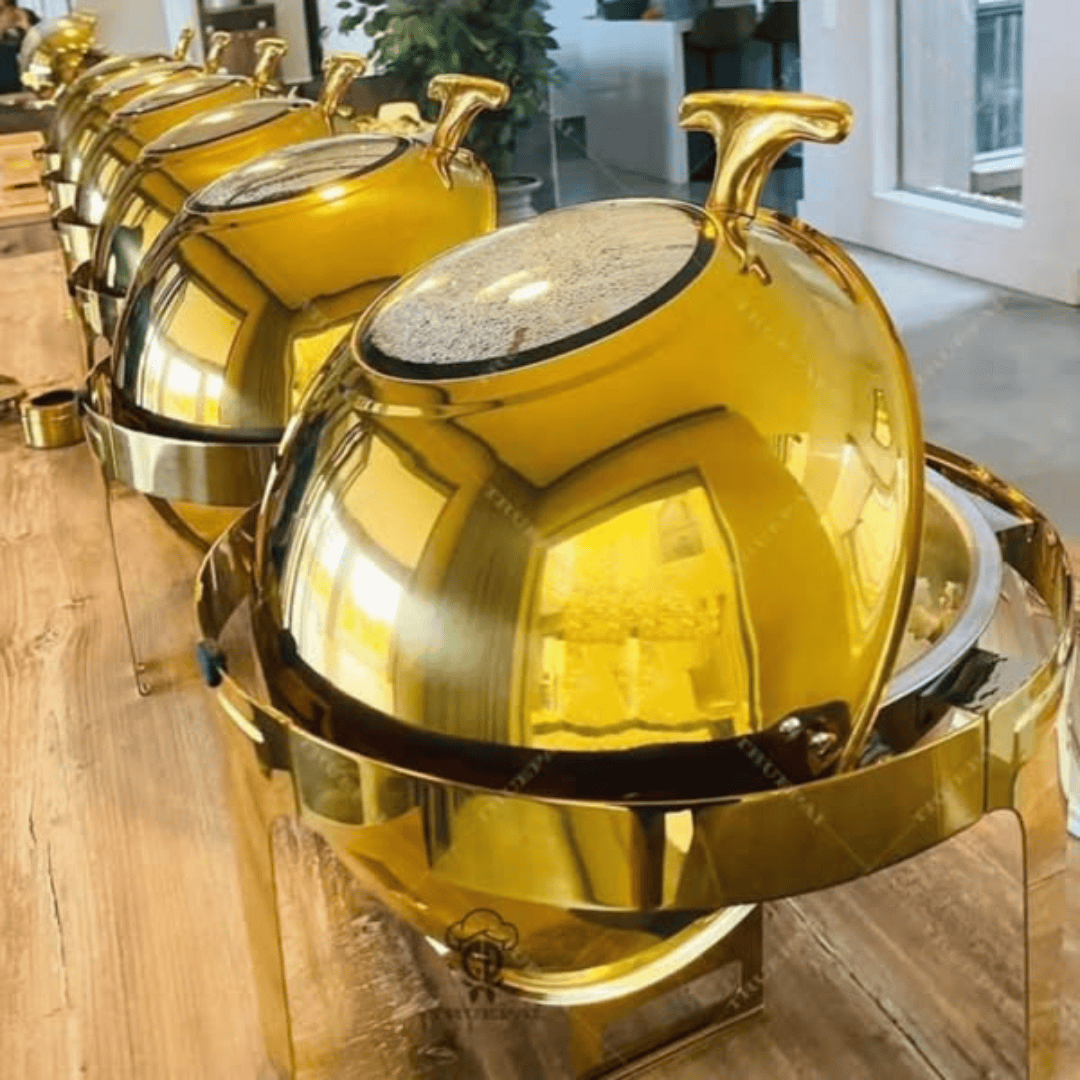 6L Round Roll Top Chafing Dish