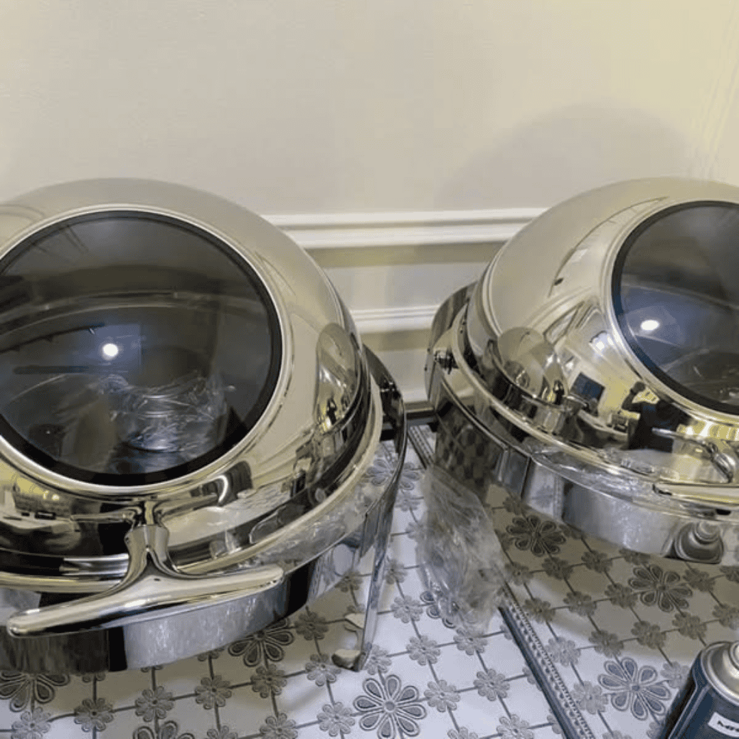 6L Round Roll Top Chafing Dish