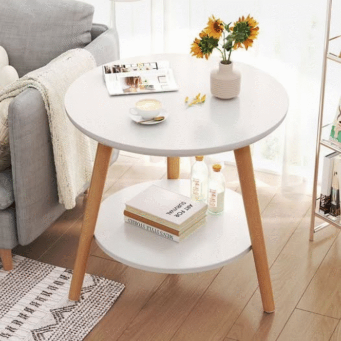 Round Double Layer Coffee Table