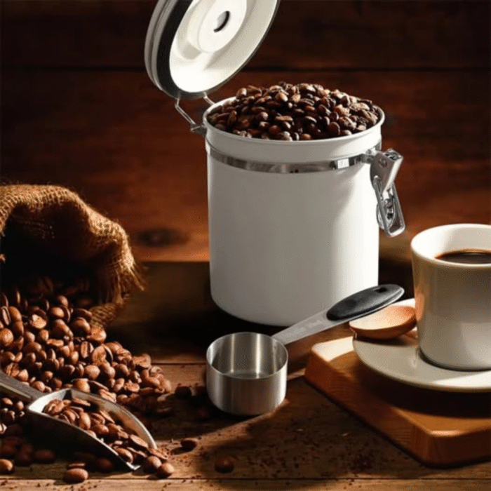 Coffee Tools Stainless Steel Coffee Bean Vacuum Storage Container