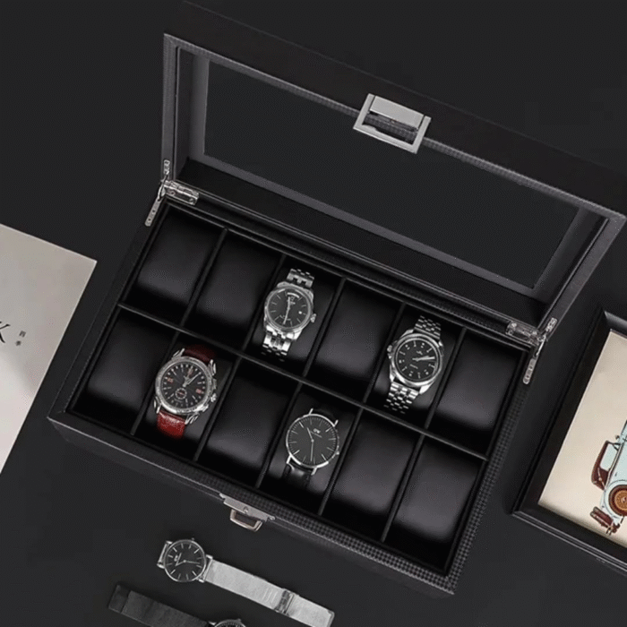 24 Slots Leather Watch Organizer