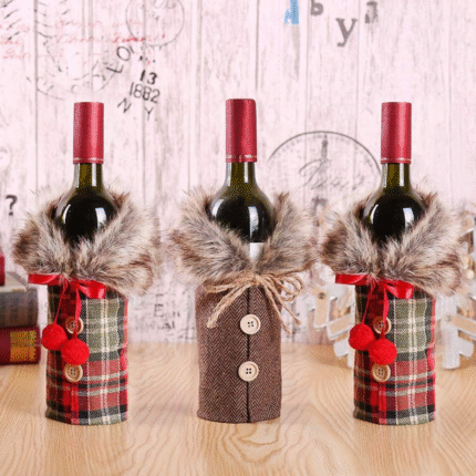 Christmas Wine Bottle Cover