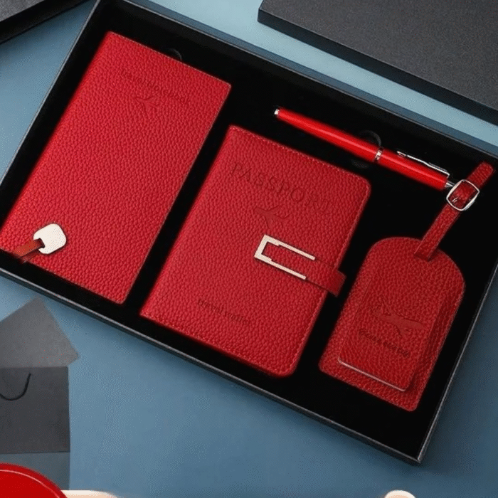 4pcs Exquisite Travel Set Accessories with Gift Box