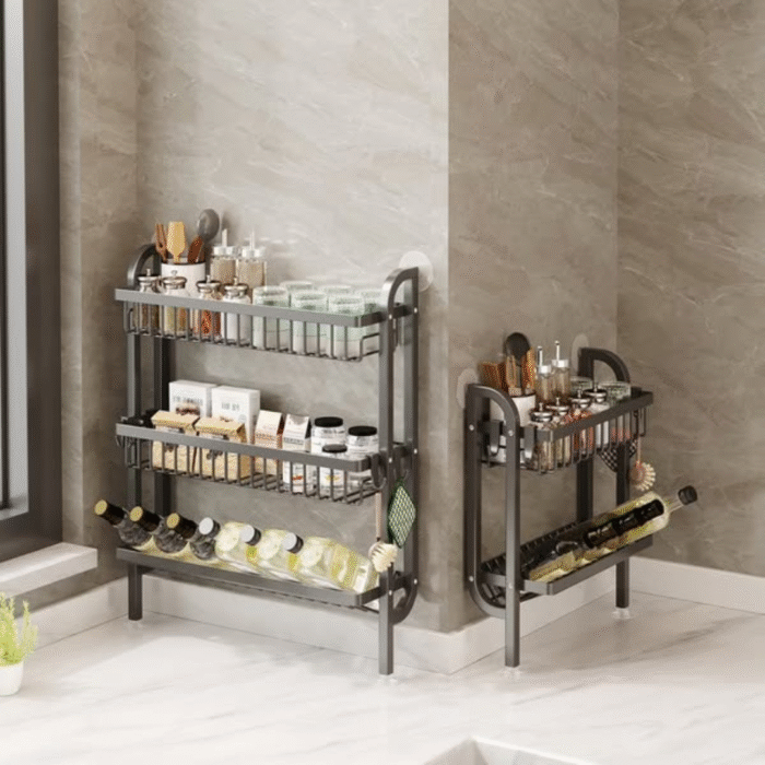 3-Tier Wall-Mounted Kitchen Storage Rack