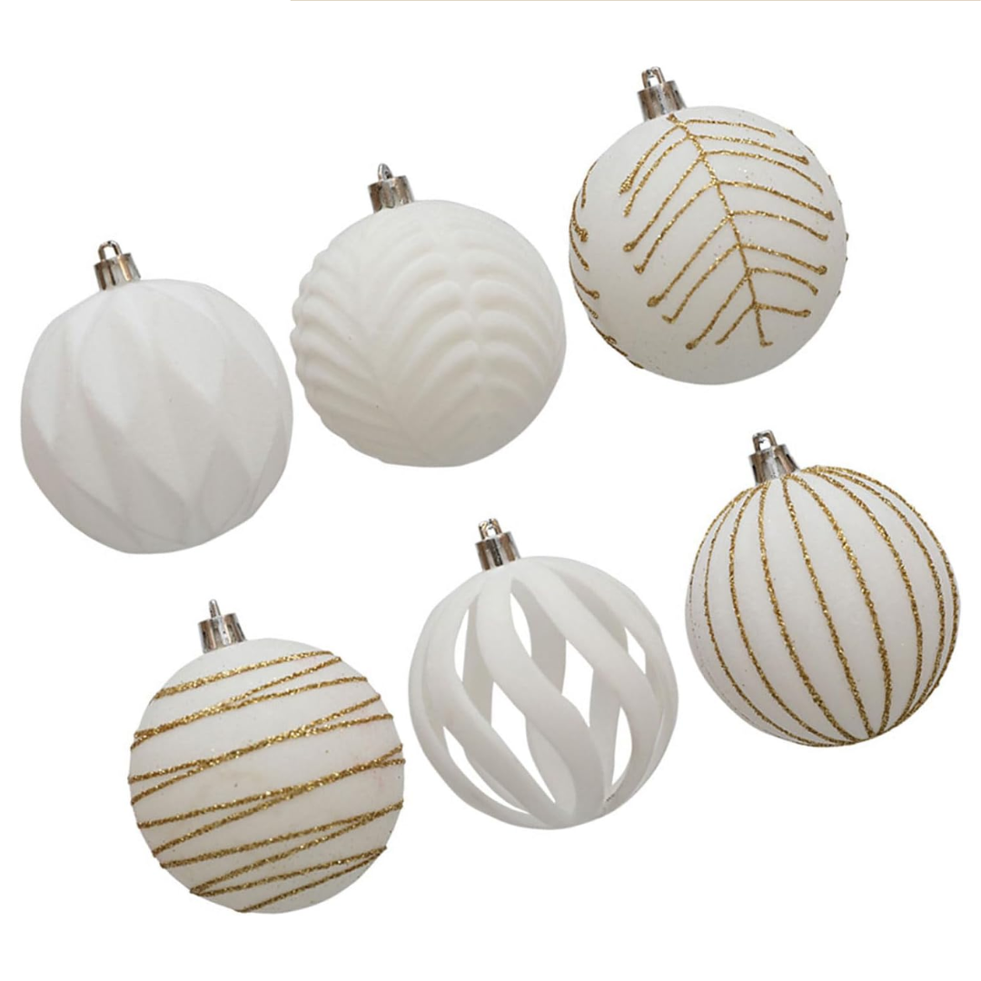 6pcs Velvet Christmas Tree Decor Balls