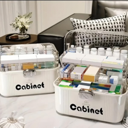 3-Layered Portable Medicine Storage Box