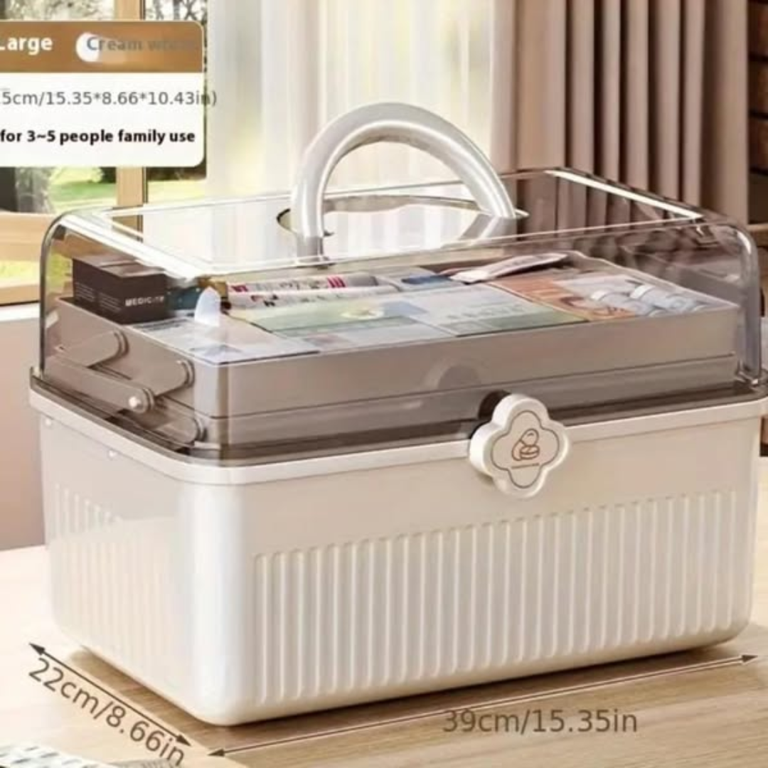 3-Layered Portable Medicine Storage Box