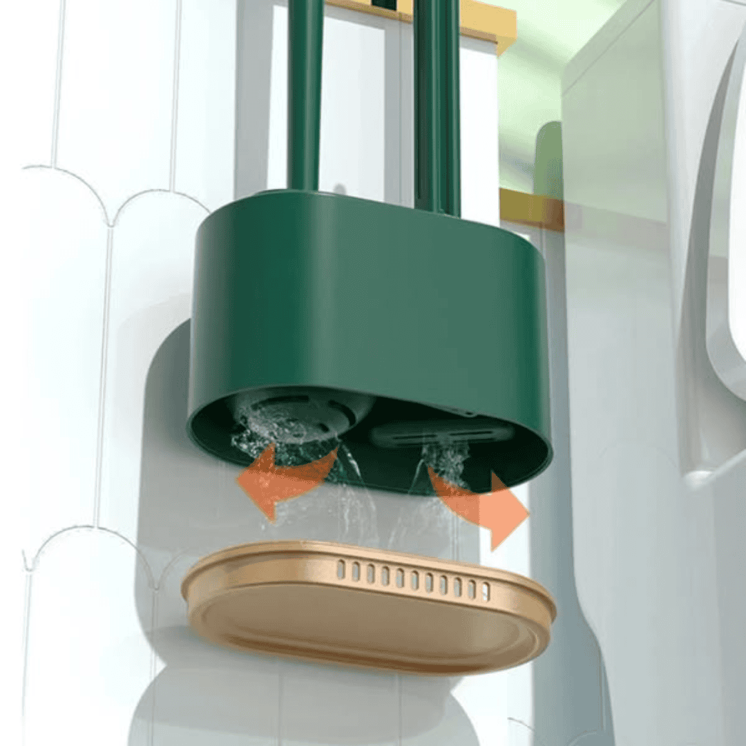 3-in-1 Wall Mounted Toilet Brush Cleaning Set