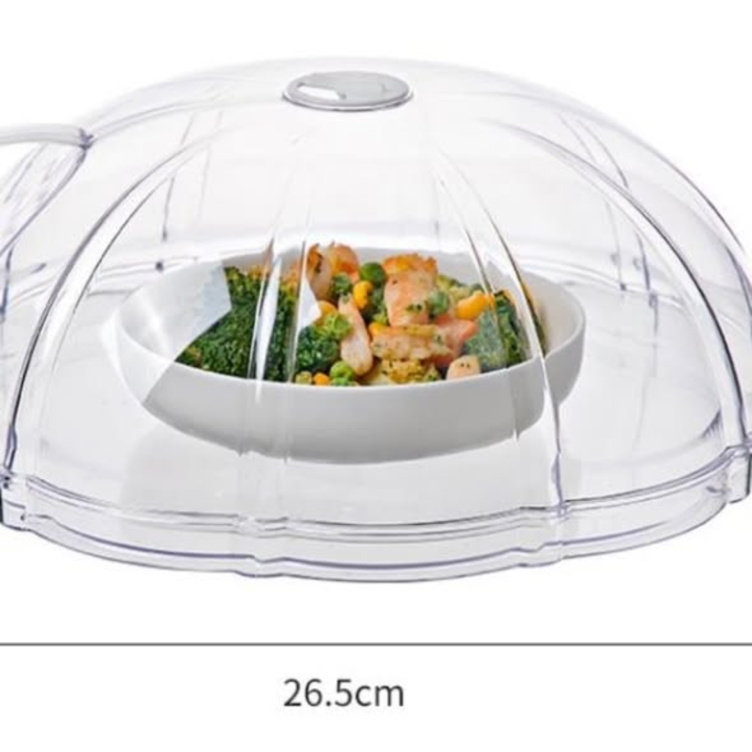 Microwave Splatter Cover with Transparent Base Plate