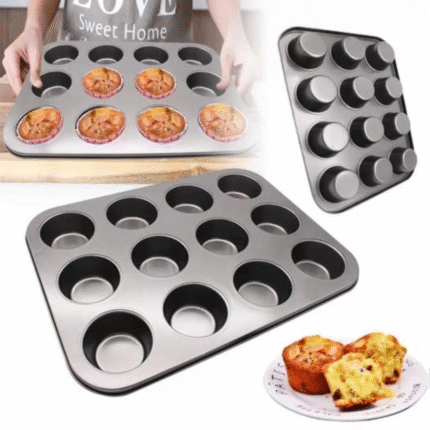 12Pcs Holes Cupcakes Tray