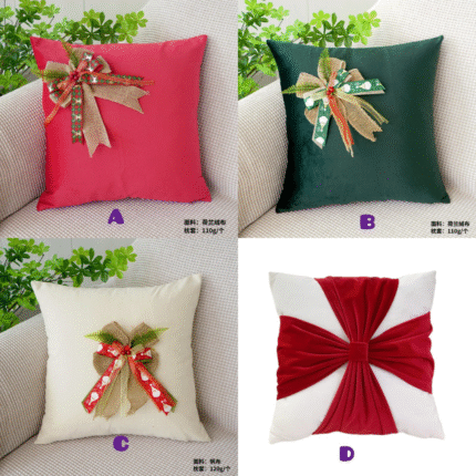 Velvet Christmas Throw Pillow Covers