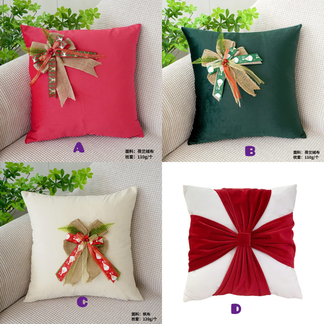 Velvet Christmas Throw Pillow Covers
