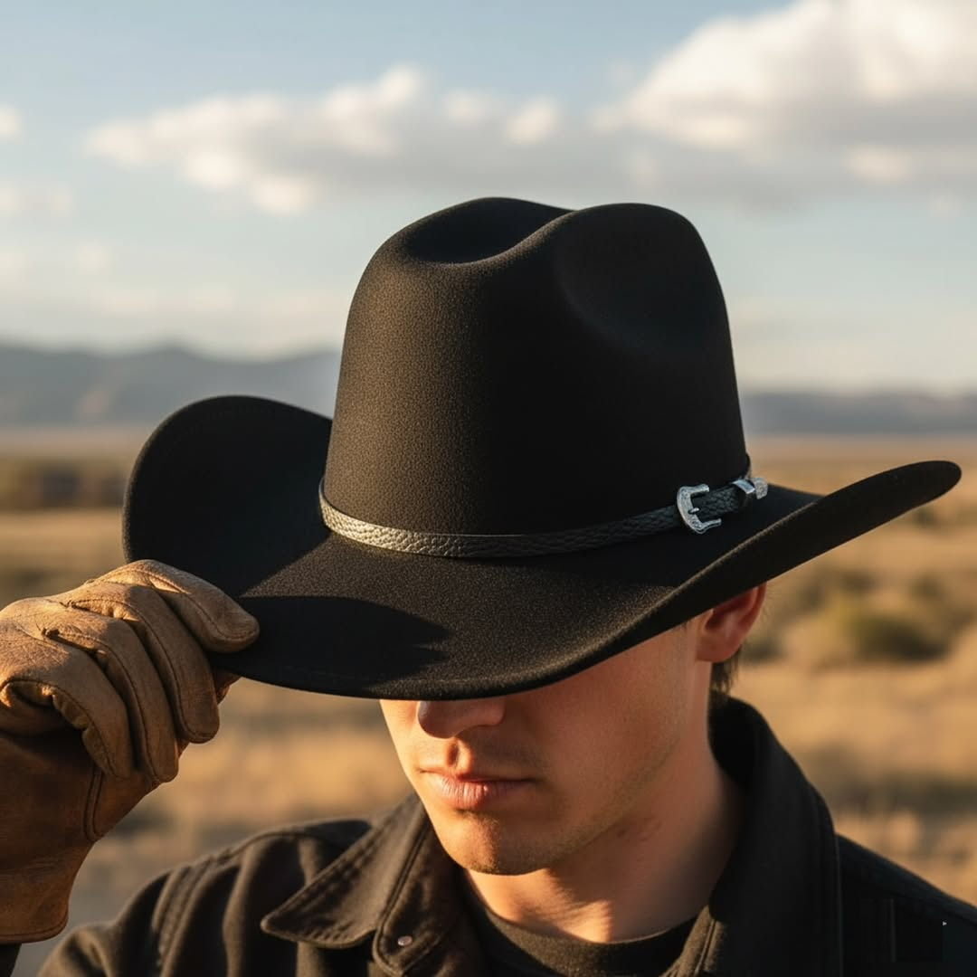 Cowboy Hats with Detailed Band Accent