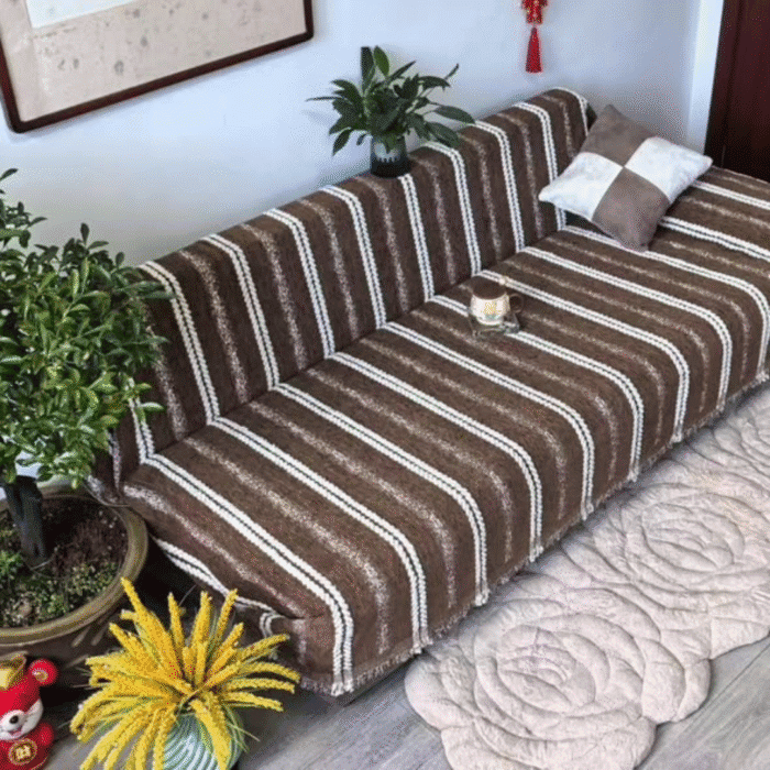 7-Seater Reversible Chenille Cotton Sofa Covers