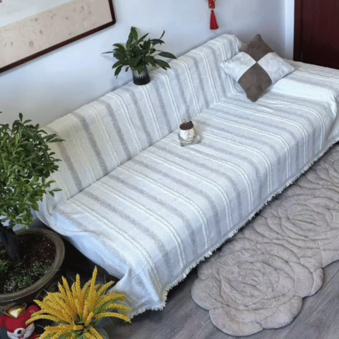 7-Seater Reversible Chenille Cotton Sofa Covers