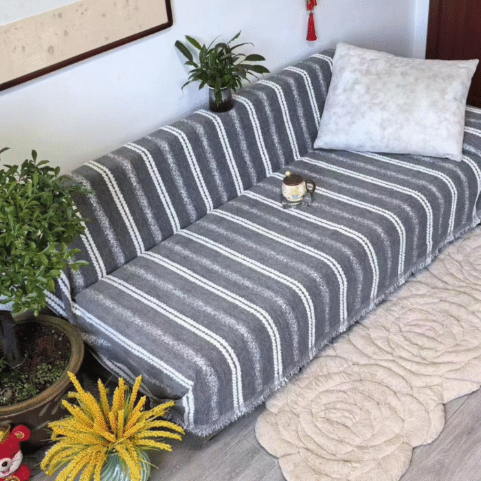 7-Seater Reversible Chenille Cotton Sofa Covers