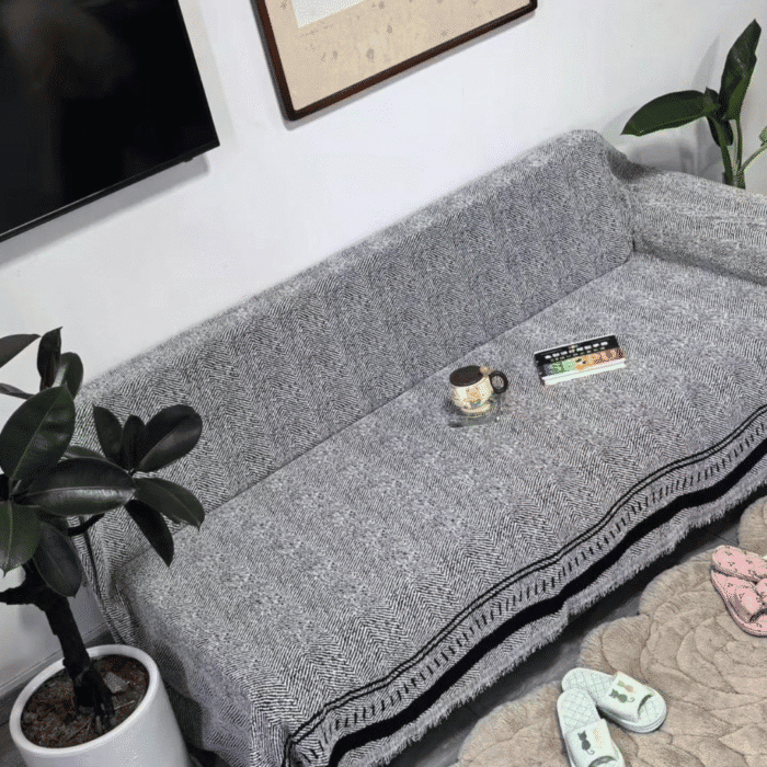 7-Seater Reversible Chenille Cotton Sofa Covers