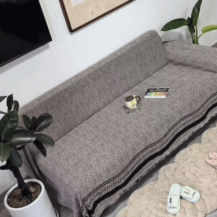 7-Seater Reversible Chenille Cotton Sofa Covers