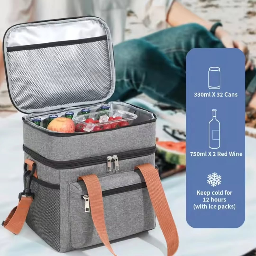 15L Large Capacity Insulated Travel Bag