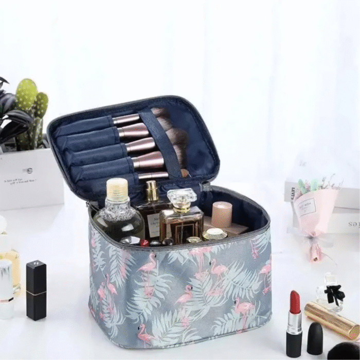 Floral Portable Cosmetic Makeup Toiletry Bags