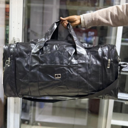 PU Leather Large Travel Duffel Bag
