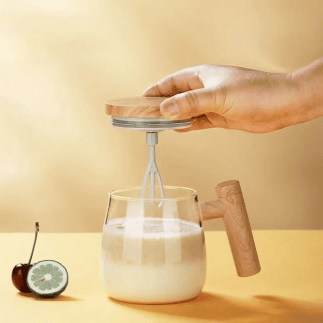 400ml Electric Borosilicate Self-Stirring Mug