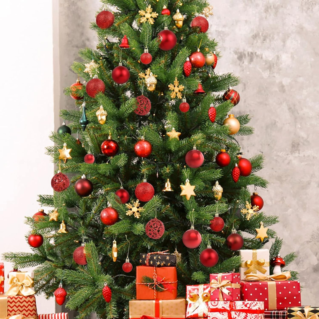 101pcs Christmas Decor Ball Set with Star