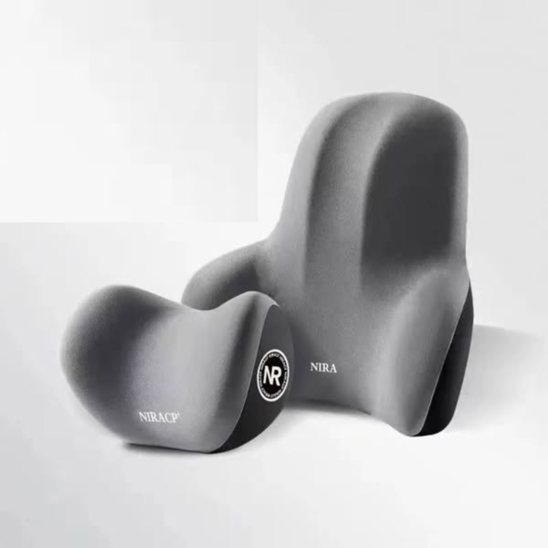 Set of 2 Memory Foam Lumbar Head Support