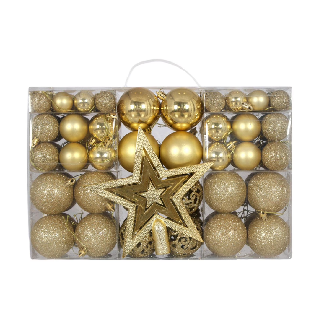 101pcs Christmas Decor Ball Set with Star