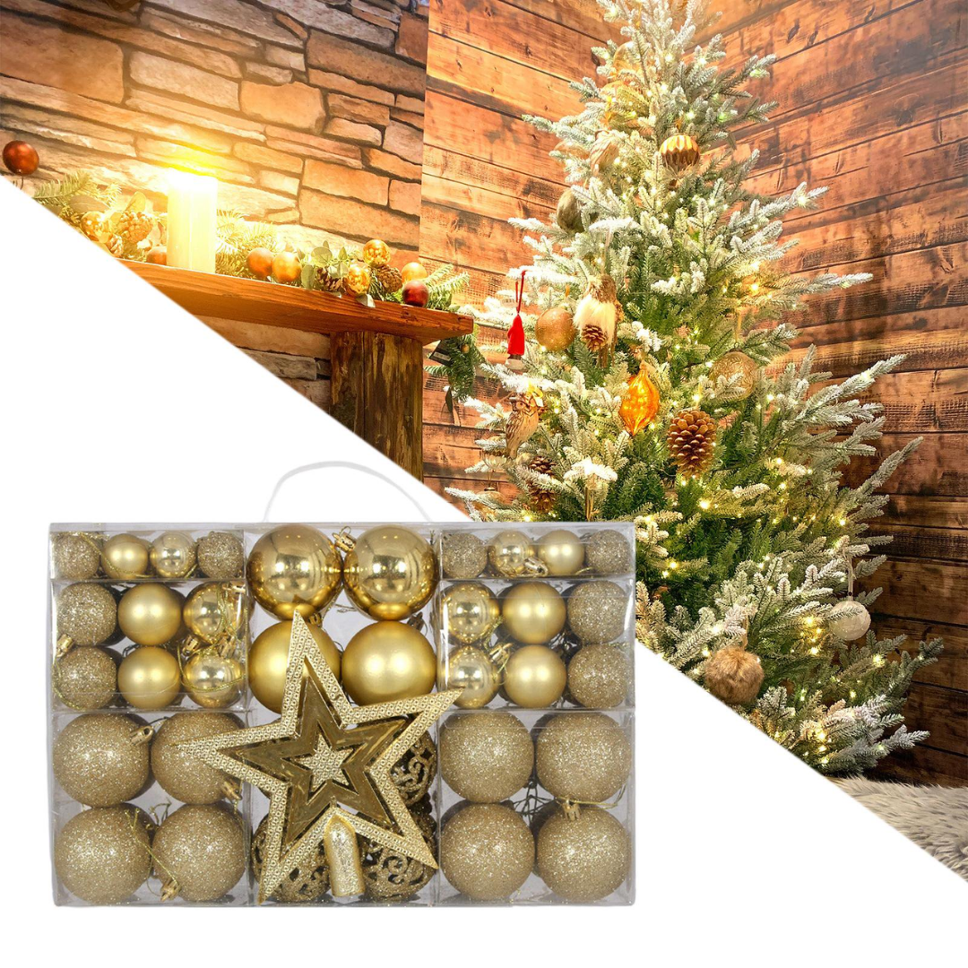 101pcs Christmas Decor Ball Set with Star