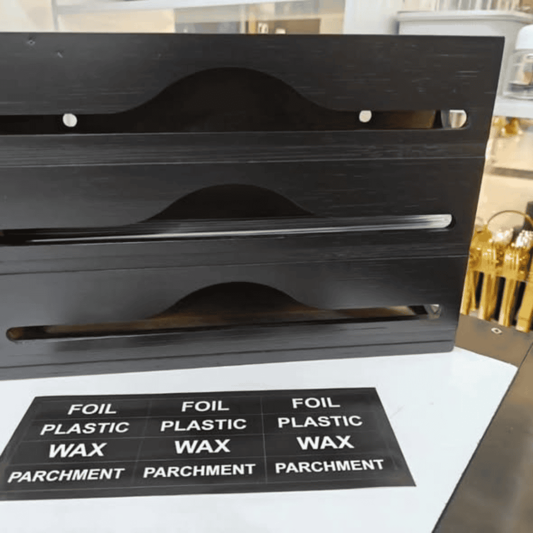 3 in 1 Bamboo Wrap Dispenser with Cutter