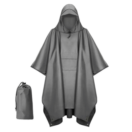 Unisex Adult Rain Poncho with Cap