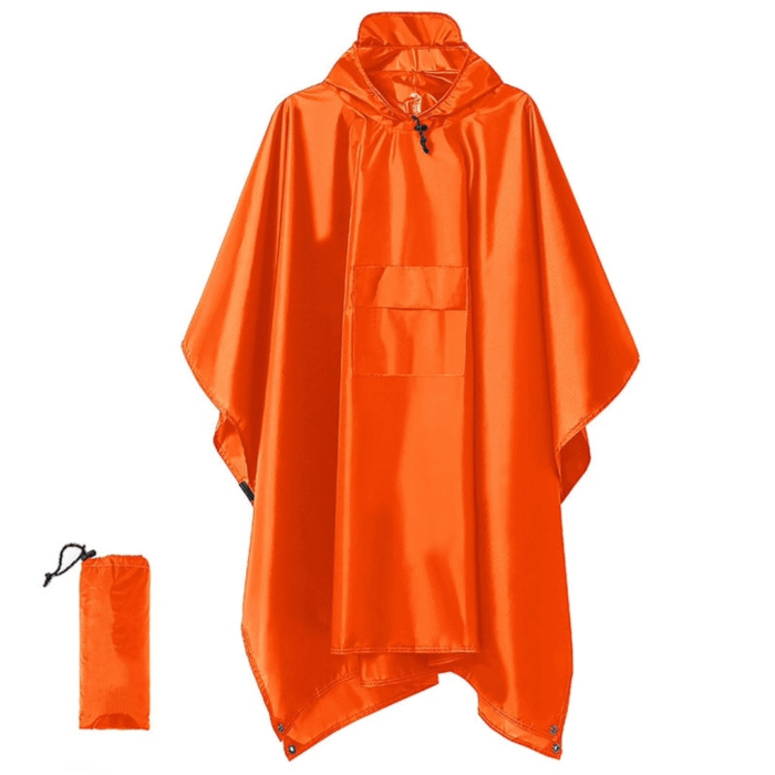 Unisex Adult Rain Poncho with Cap