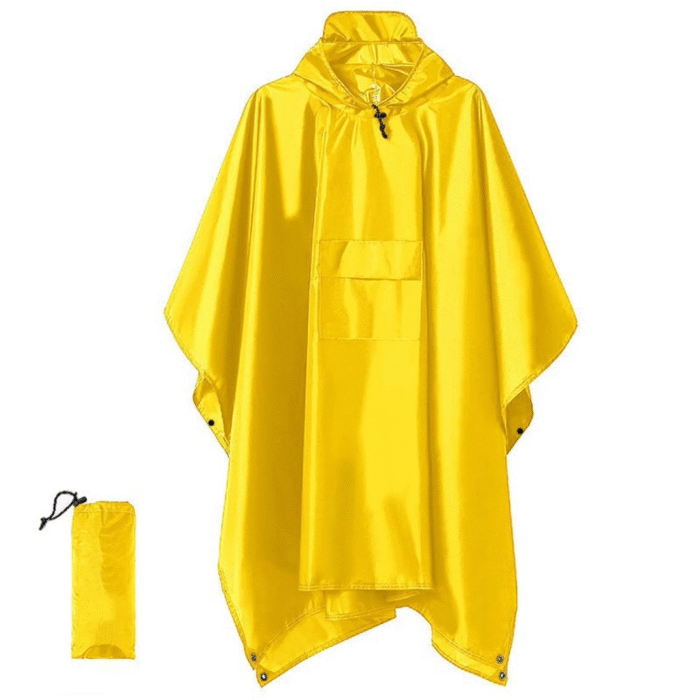Unisex Adult Rain Poncho with Cap