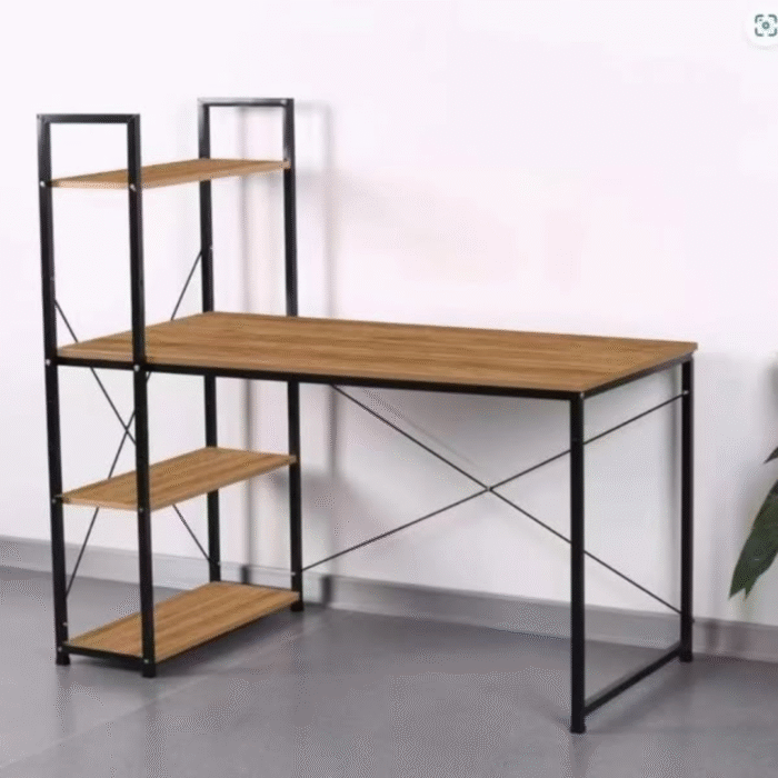 Wooden and Metal Desk