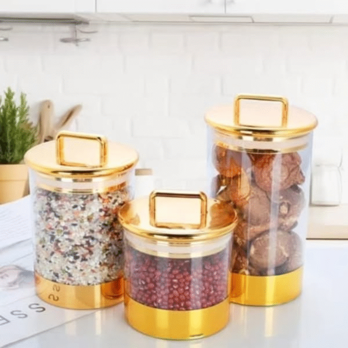3Pcs Storage Jars