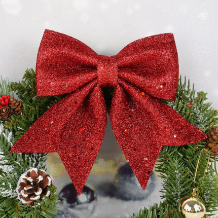 Christmas Glitter Ribbons and Bows