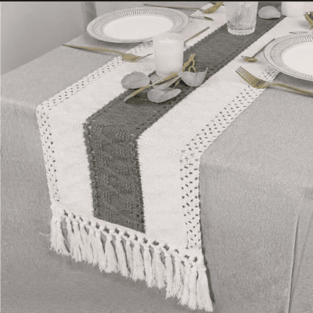 Bohemian Style Table Runner with Tassels