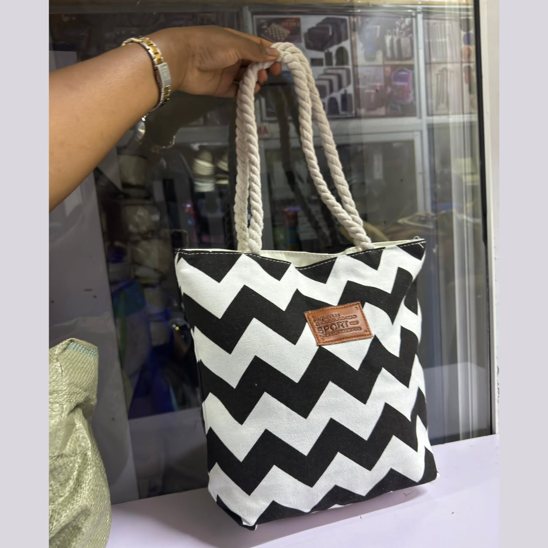 Mini Striped Tote Bags