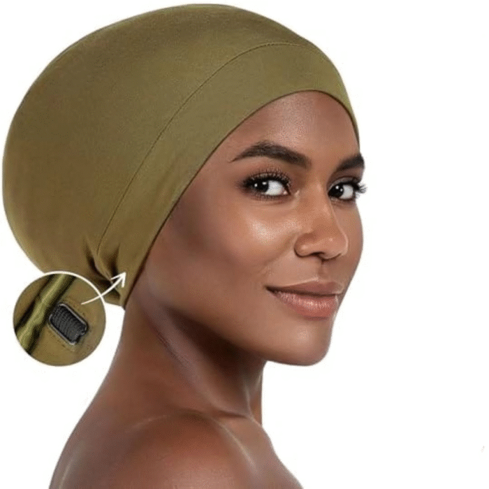 Unisex Hair Bonnet Beanie with Elastic Tie Band