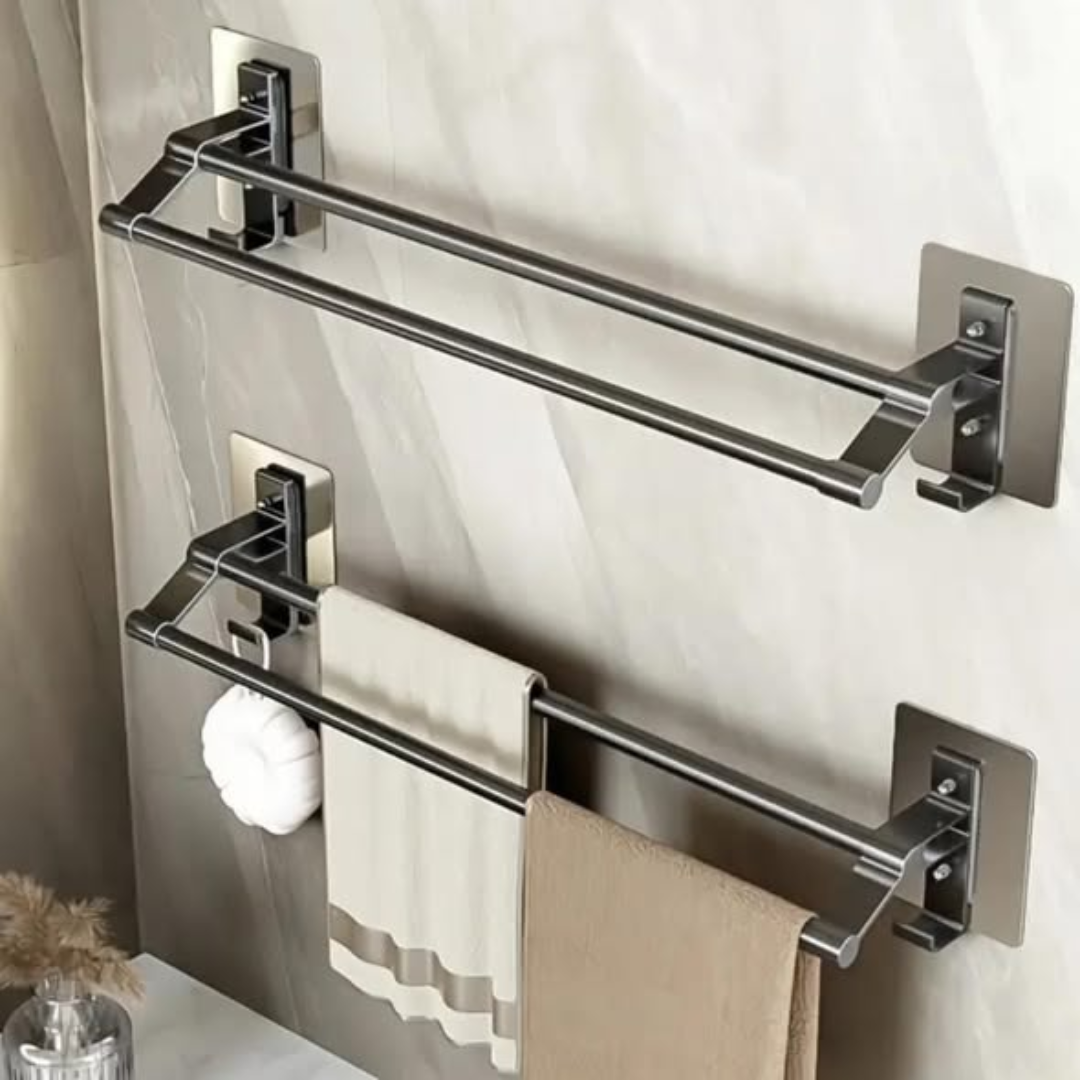 Wall-Mounted Double Towel Bar