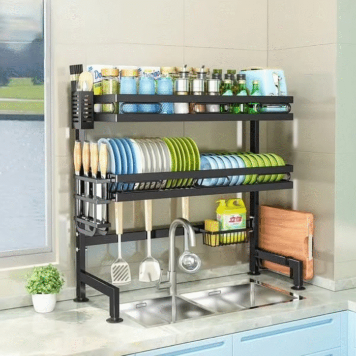 Heavy Duty Over-the-Sink Double Dish Rack