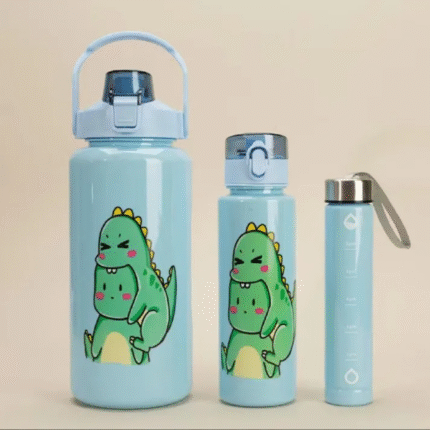 3-in-1 Tomato Motivational Water Bottles Set
