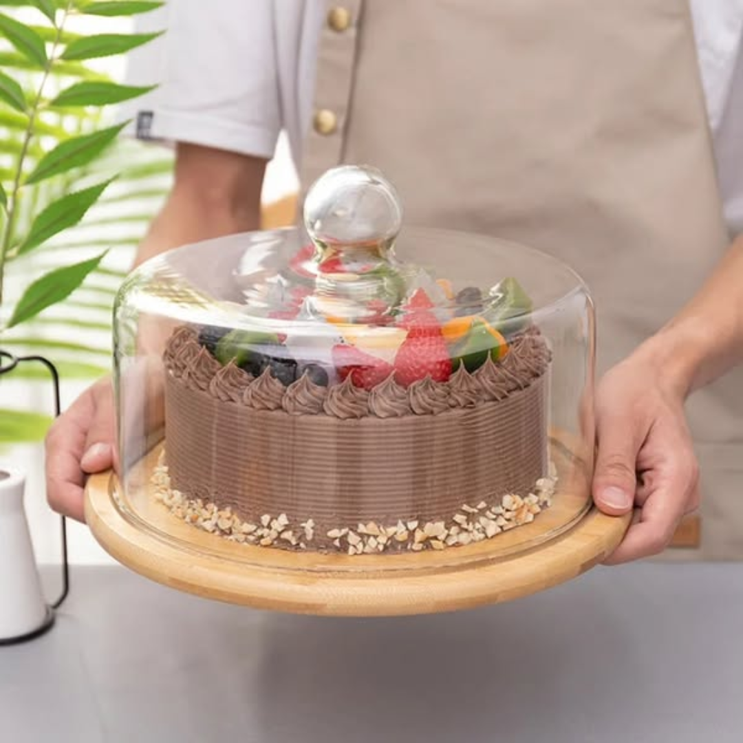Dome Shape Glass Cake Cover