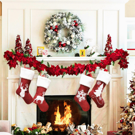 Large Christmas Stocking Socks Decorations