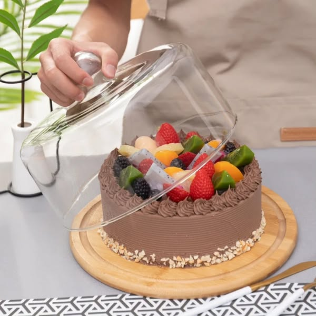 Dome Shape Glass Cake Cover